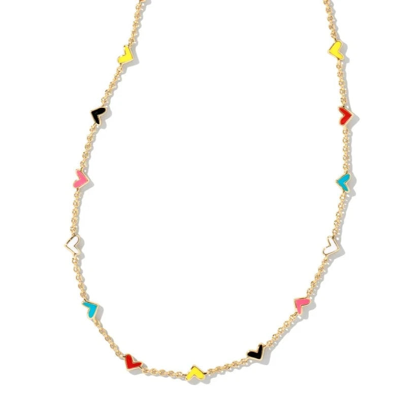 Kendra Scott | Haven Heart Gold Strand Necklace in Multi Mix - bestdisneylandrvpark