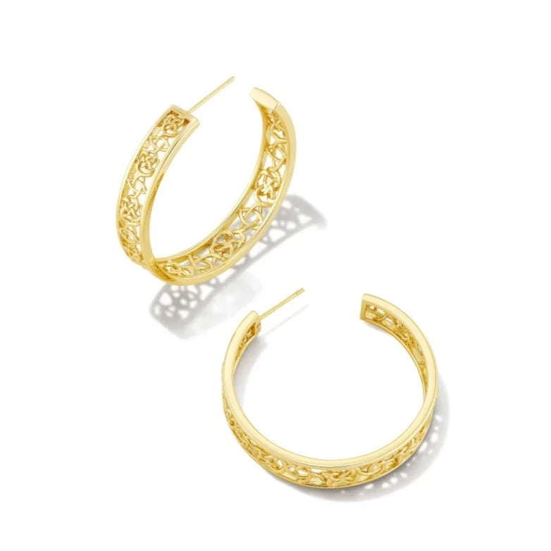 Kendra Scott | Kelly Gold Hoop Earrings - bestdisneylandrvpark