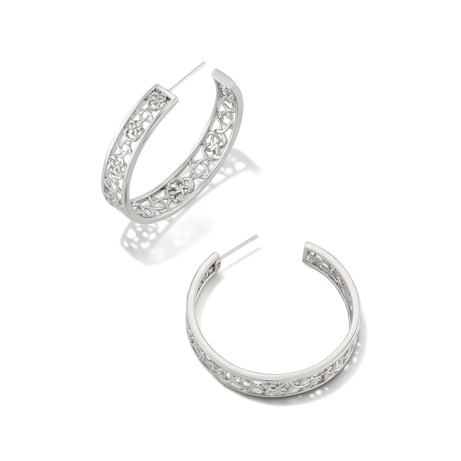 Kendra Scott | Kelly Silver Hoop Earrings - bestdisneylandrvpark