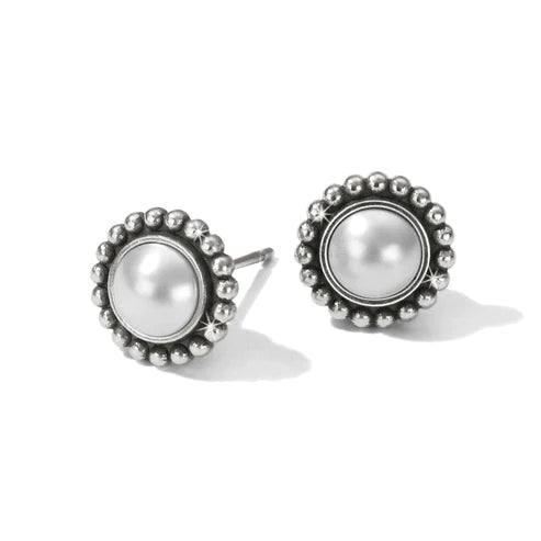 Brighton | Luster Mini Post Earrings in Silver Tone - bestdisneylandrvpark