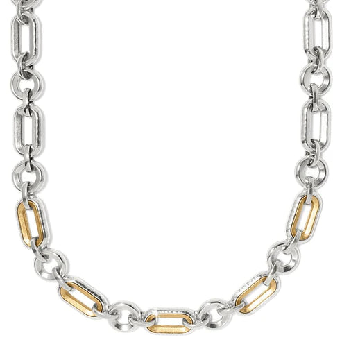 Brighton | Medici Link Two Tone Necklace - bestdisneylandrvpark