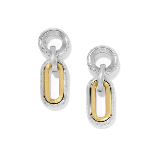 Brighton | Medici Two Tone Link Post Drop Earring - bestdisneylandrvpark