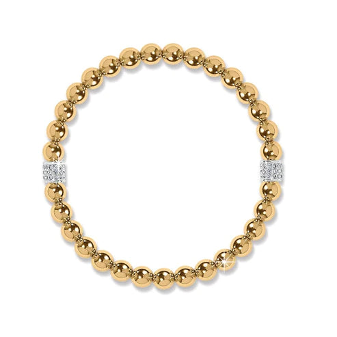 Brighton | Meridian Petite Stretch Bracelet in Gold Tone - bestdisneylandrvpark