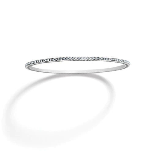 Brighton | Meridian Thin Bangle Bracelet in Silver Tone - bestdisneylandrvpark