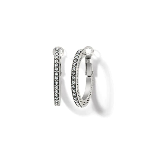 Brighton | Meridian Thin Small Hoop in Silver Tone - bestdisneylandrvpark