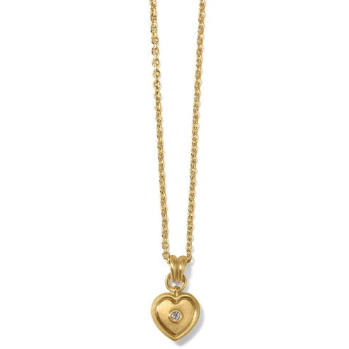 Brighton | Meridian Zenith Heart Necklace in Gold Tone - bestdisneylandrvpark