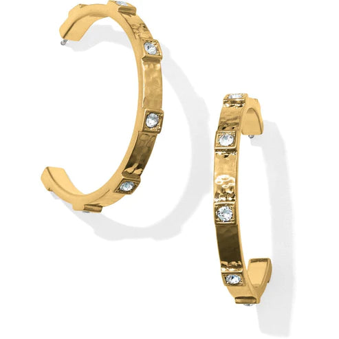 Brighton | Meridian Zenith Station Hoop Earrings in Gold Tone - bestdisneylandrvpark