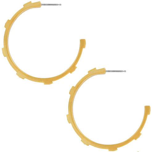 Brighton | Meridian Zenith Station Hoop Earrings in Gold Tone - bestdisneylandrvpark