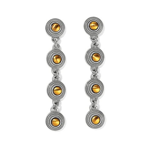 Brighton | Monete Link Post Drop Earrings in Gold and Silver Tone - bestdisneylandrvpark