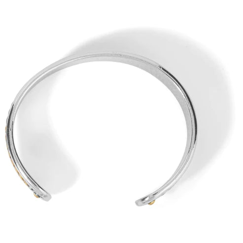 Brighton | Monete Narrow Cuff Bracelet in Silver and Gold Tone - bestdisneylandrvpark