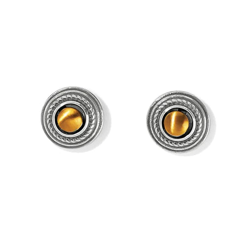 Brighton | Ferrara Monete Stud Earrings in Silver and Gold Tone - bestdisneylandrvpark