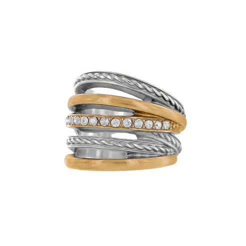 Brighton | Neptune's Rings in Silver and Gold Tone - bestdisneylandrvpark