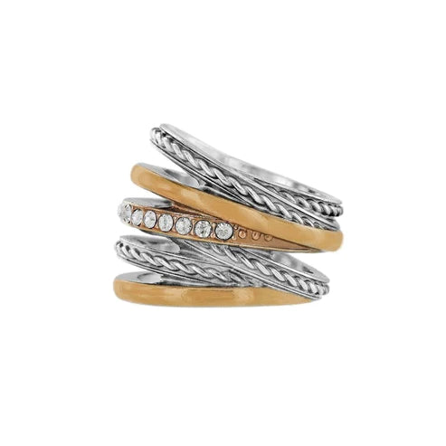 Brighton | Neptune's Rings in Silver and Gold Tone - bestdisneylandrvpark