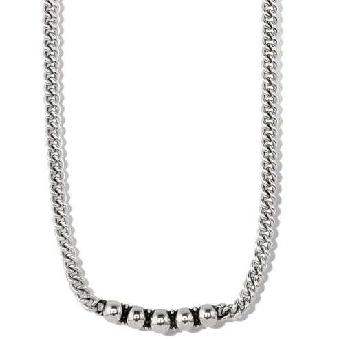 Brighton | Pretty Tough Chain Collar Necklace in Silver Tone - bestdisneylandrvpark