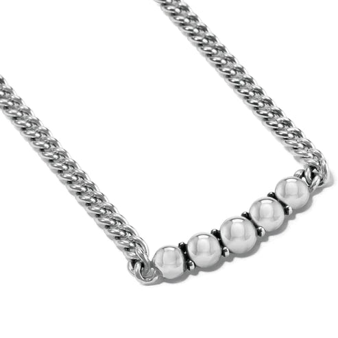 Brighton | Pretty Tough Chain Collar Necklace in Silver Tone - bestdisneylandrvpark