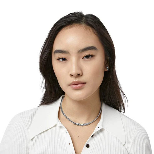 Brighton | Pretty Tough Chain Collar Necklace in Silver Tone - bestdisneylandrvpark