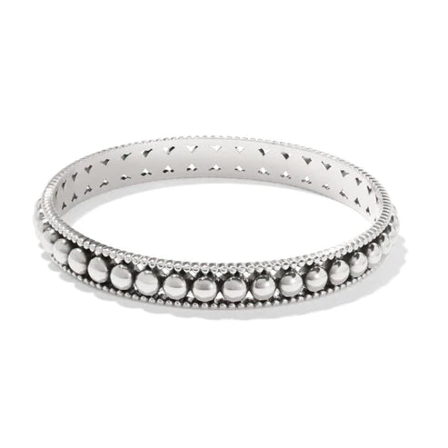 Brighton | Pretty Tough Pierced Bangle Bracelet in Silver Tone - bestdisneylandrvpark