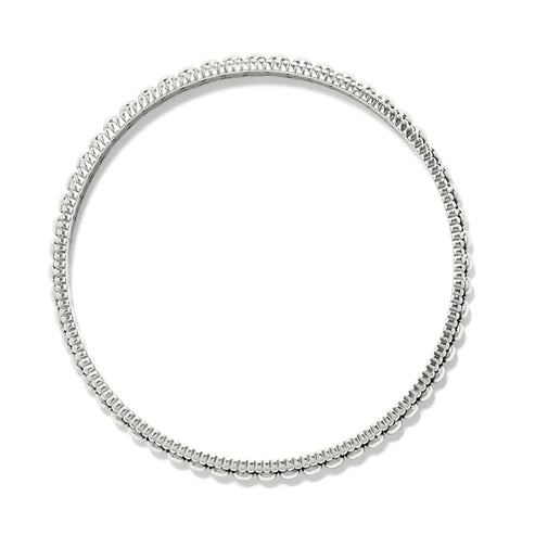 Brighton | Pretty Tough Pierced Slim Bangle Bracelet in Silver Tone - bestdisneylandrvpark