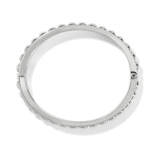 Brighton | Pretty Tough Stud Hinged Bangle Bracelet in Silver Tone - bestdisneylandrvpark