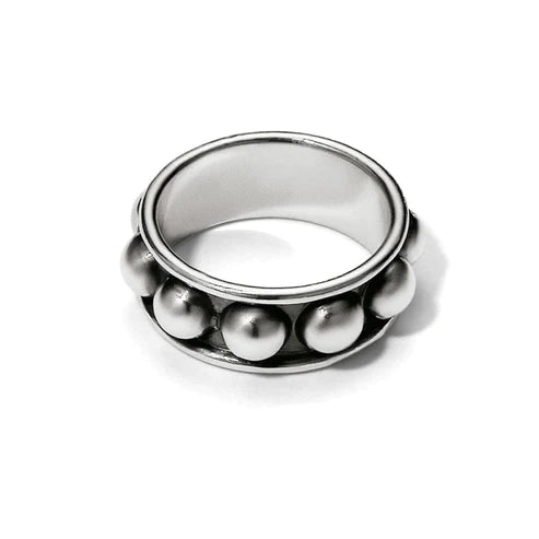 Brighton | Pretty Tough Stud Ring in Silver Tone - bestdisneylandrvpark