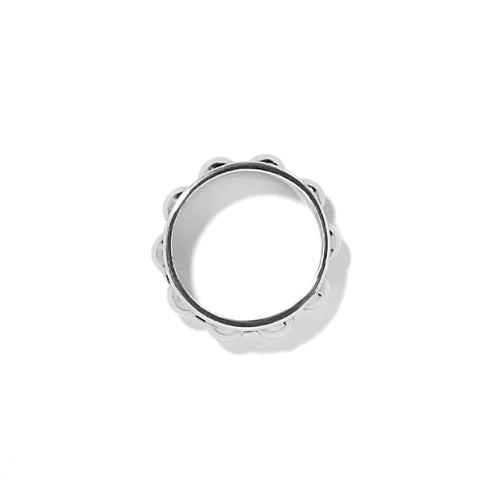 Brighton | Pretty Tough Stud Ring in Silver Tone - bestdisneylandrvpark