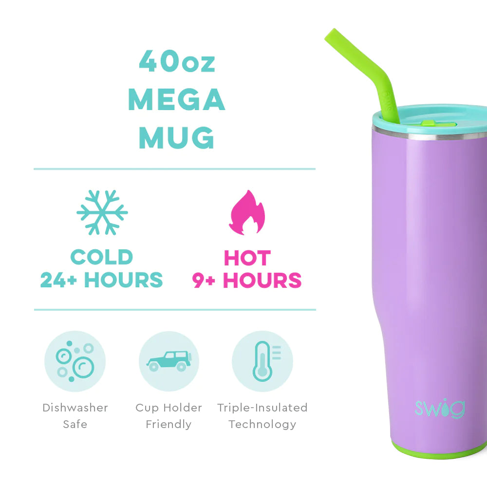 Swig | Ultra Violet Mega Mug in 40 oz - bestdisneylandrvpark