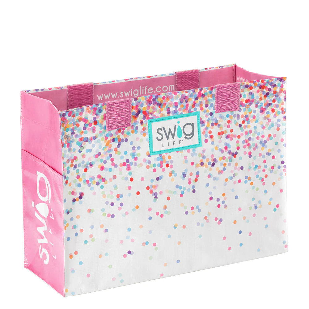 Swig | Confetti Laminated Tote Bag - bestdisneylandrvpark