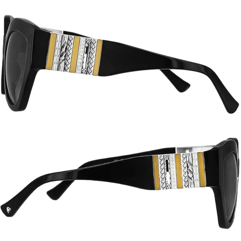 Brighton | Tapestry Sunglasses in Black Multi - bestdisneylandrvpark