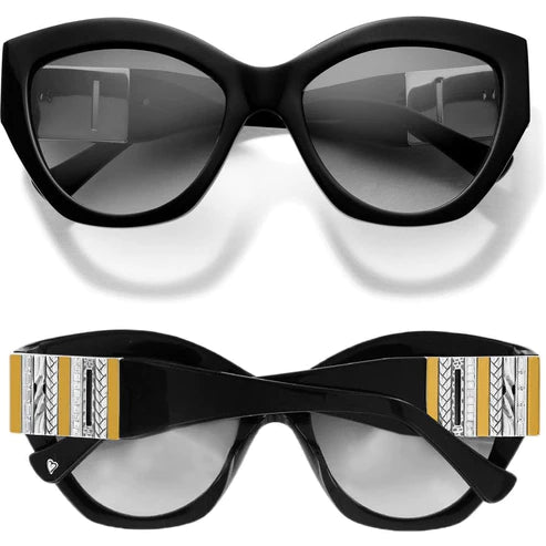 Brighton | Tapestry Sunglasses in Black Multi - bestdisneylandrvpark