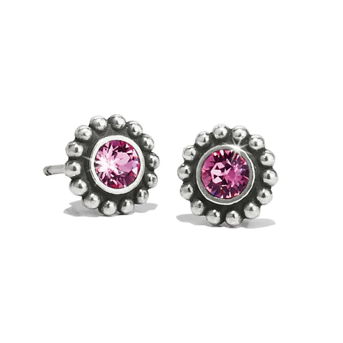 Brighton | Silver Tone Twinkle Mini Post Earrings in Rose - bestdisneylandrvpark