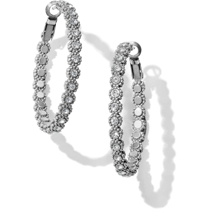 Brighton | Twinkle Splendor Medium Hoop in Silver Tone - bestdisneylandrvpark