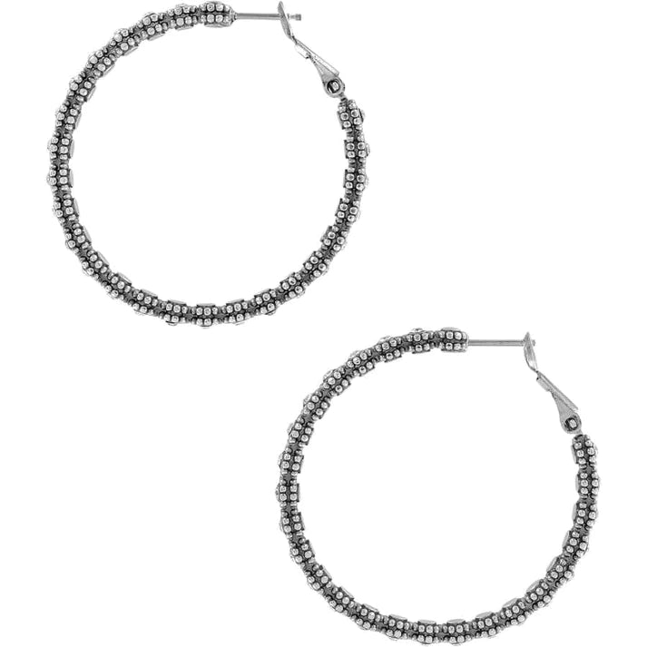 Brighton | Twinkle Splendor Medium Hoop in Silver Tone - bestdisneylandrvpark