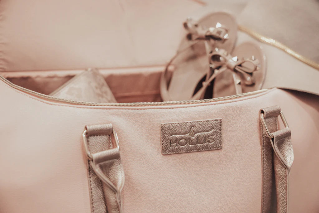 Hollis | Lux Weekender Bag in Blush - bestdisneylandrvpark