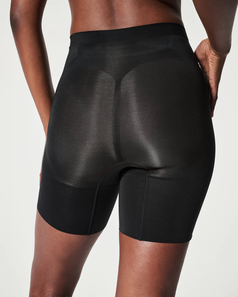 SPANX | OnCore Mid-Thigh Shorts in Black - bestdisneylandrvpark