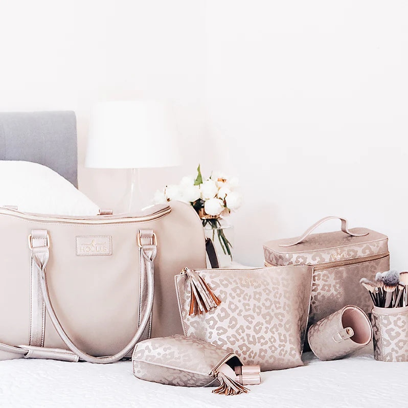 Hollis | Lux Weekender Bag in Nude - bestdisneylandrvpark