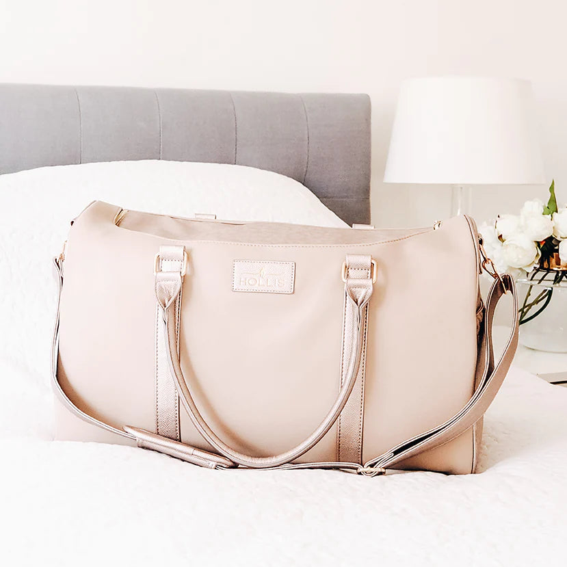 Hollis | Lux Weekender Bag in Nude - bestdisneylandrvpark