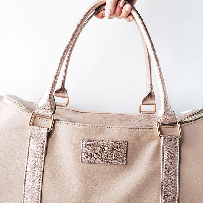 Hollis | Lux Weekender Bag in Nude - bestdisneylandrvpark